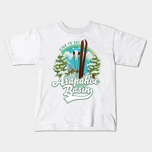 Arapahoe Basin Utah skiing logo Kids T-Shirt